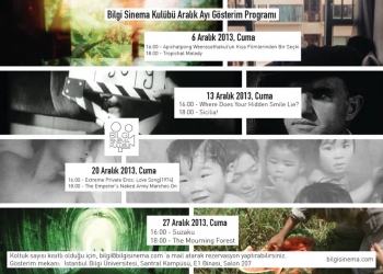 Bilgi Sinema Kulübü Aralık Ayı Gösterim Programı