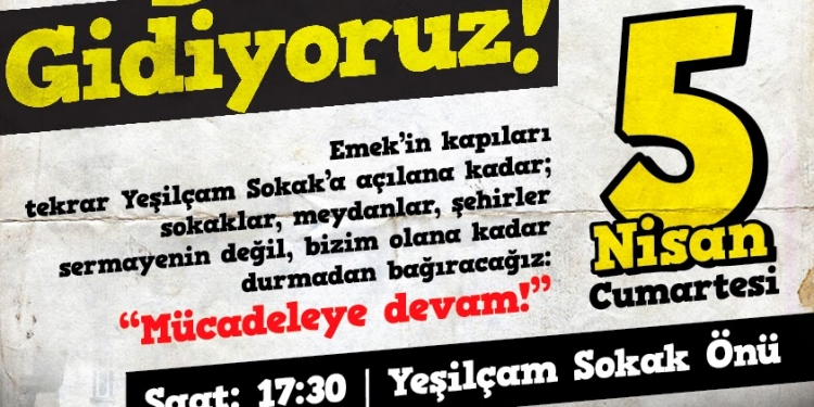 Emek Sineması İnşaatını Durdurmak İçin Eylem Çağrısı