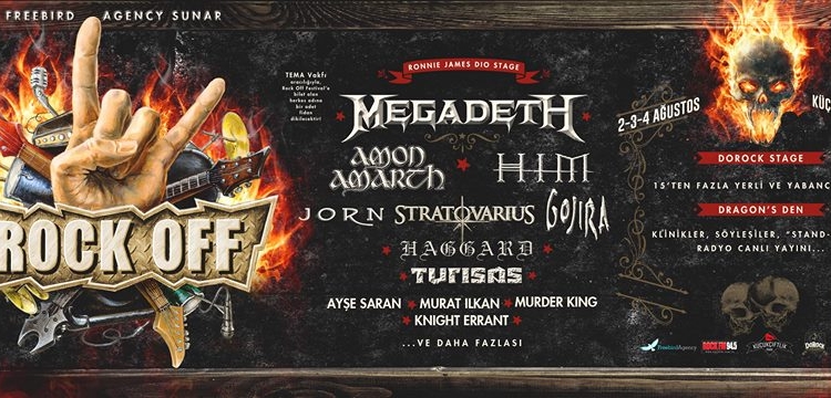 Rock Off Festival 2-3-4 Ağustos 2014’te KüçükÇiftlik Park’ta!