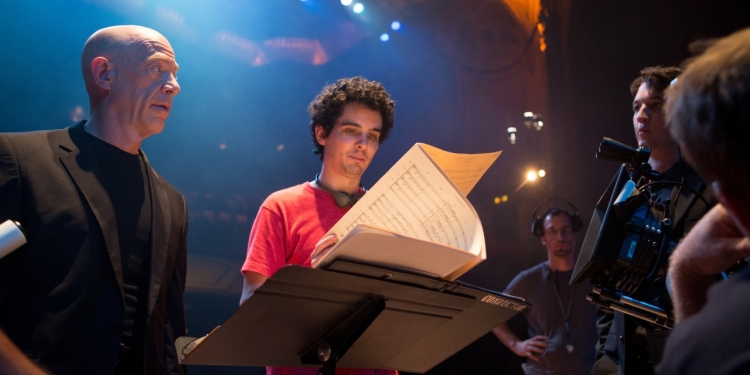 Damien Chazelle, Miles Teller ve J.K. Simmons Whiplash Kamera Arkası