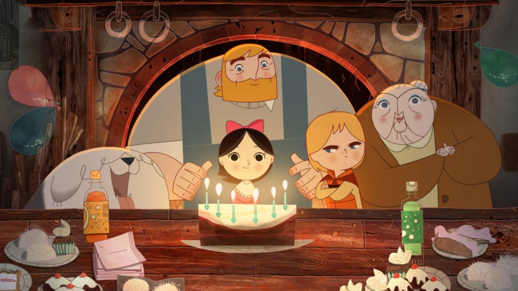 Image from the movie Song of The Sea. Song of the Sea tells the story of Ben and his little sister Saoirse - the last Seal-child - who embark on a fantastic journey across a fading world of ancient legend and magic in an attempt to return to their home by the sea. The film takes inspiration from the mythological Selkies of Irish folklore, who live as seals in the sea but become humans on land. Song of the Sea features the voices of Brendan Gleeson, Fionnula Flanagan, David Rawle, Lisa Hannigan, Pat Shortt and Jon Kenny. Music is by composer Bruno Coulais and Irish band Kla, both of whom previously collaborated on The Secret of Kells.