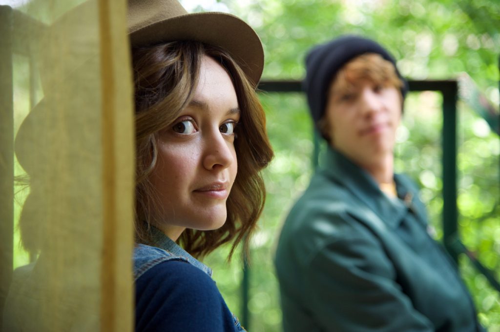 Olivia Cooke as "Rachel" and Thomas Mann as "Greg" in a scene from the motion picture "Me and Earl and the Dying Girl." CREDIT: Anne Marie Fox, Fox Searchlight Pictures [Via MerlinFTP Drop]