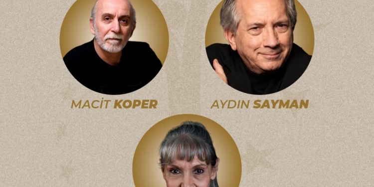 Adana Altın Koza’dan Suna Selen, Macit Koper ve Aydın Sayman’a Emek Ödülü